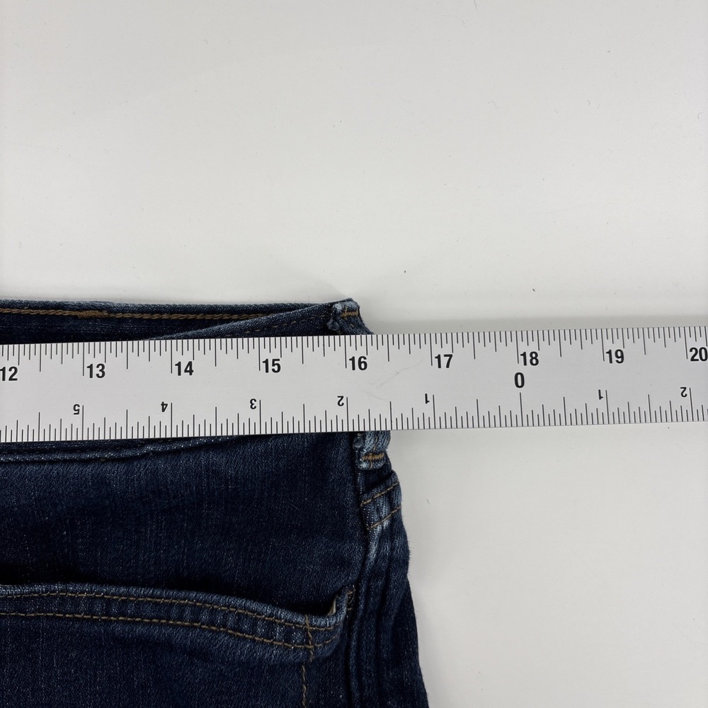 Carhartt Jeans Women 10 Short Original Fit Straight Leg Blue Denim Flannel Lined - Picture 4 of 7